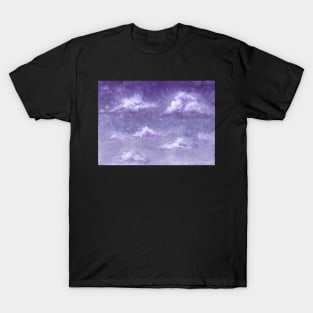 Violet Sky and White Clouds T-Shirt